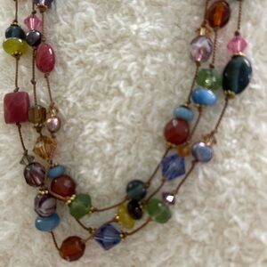 Beaded necklace & bracelet set